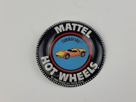 1968 Turbofire Mattell Hot Wheels Redline Tin Badge / Button - £8.49 GBP