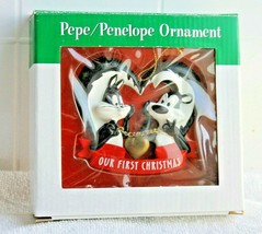 1997 Pepe/ Penelope Ornament Warner Brothers Studio  &quot;Our First Christmas&quot; w Box - £68.65 GBP