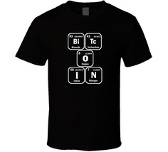 Bitcoin Periodic Table Of Elements chemistry logo 2 shirt T-Shirt tee Un... - $22.04+