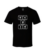 Bitcoin Periodic Table Of Elements chemistry logo 2 shirt T-Shirt tee Un... - $30.23 CAD+