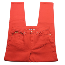 DG2 by Diane Gilman Womens Slim Leg Jeans 8 Red Wash Stretch - $26.33
