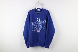 Vtg Y2K Mens Large 2007 Super Bowl XLI Indianapolis Colts Football Sweatshirt - $59.35