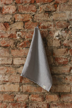 Light Grey linen kitchen towel - $8.33