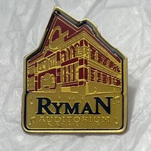 Ryman Auditorium Music Hall Nashville Tennessee Lapel Hat Pin Pinback - £7.86 GBP