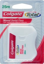 Colgate Total Waxed Dental Floss - 25 m For Improved Mouth Health - £9.43 GBP