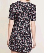 Valencia &amp; Vine Amanda Mini Dress Sz M Womans Black Red Floral SS NWOT - $66.30 CAD