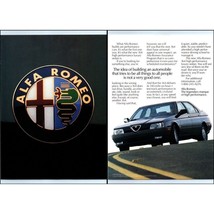 1991 Alfa Romeo 164 Sports Sedan 2 Page Vintage Print Ad Man Cave Wall Art - £8.19 GBP