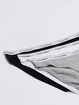 Calvin Klein Women&#39;s Modern Logo Bikini 3-Pack black/white/grey Size XL - $29.09