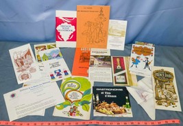 Vintage Lot of French Language Travel Brochure &amp; Food Tourism Documents dq - £54.72 GBP