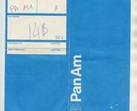  Pan American World Airways Ticket Jacket 1972 Pan Am Consumer Action - £14.24 GBP