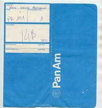  Pan American World Airways Ticket Jacket 1972 Pan Am Consumer Action - £14.24 GBP