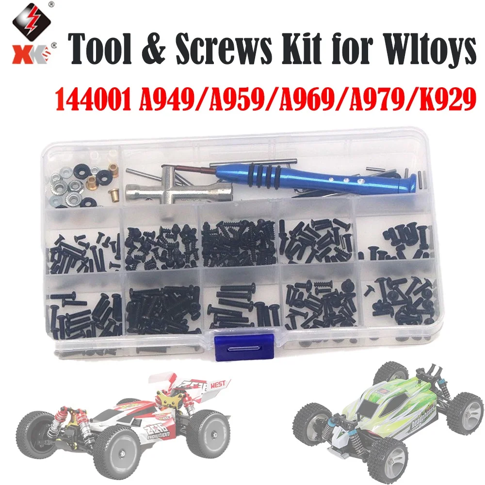 RC Car Tool &amp; Screws Box Kit Set for Wltoys 1/14 144001/A949/A959/A969/A979/K92 - £10.01 GBP