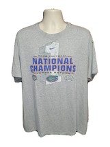 2008 Florida University Gators National Football Champions Adult Gray 2XL TShirt - £15.82 GBP