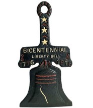 Liberty Bell Trivet Cast Iron 1776-1996  Vtg Bicentennial American Mid Century - £19.83 GBP