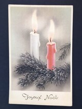 Vtg Dutch Greeting Card Merry Christmas Posted 1950 Candle Theme - £6.71 GBP