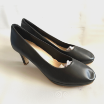 Unbranded Black Women&#39;s Size 11 M Pumps 3&quot; Heels Slip On Casual Dress Shoes - £13.93 GBP