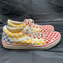 Vans Skate Shoes Sneakers Checkered Youth Size 7 Old School Rare Colorway - £13.71 GBP