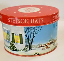 STETSON SALESMAN SAMPLE HAT IN HOLIDAY ADVERTISING TIN image 6