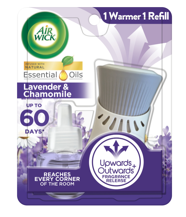 Air Wick Plug in Scented Oil Starter Kit, Warmer+1 Refill, Lavender &amp; Ch... - $7.95