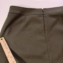 Tahari by Arthur S Levine Women's Back Zip & Slit A-Line Green Skirt Size 12 image 6