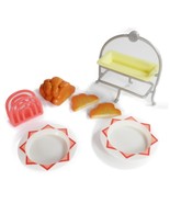 Battat Glitter Girls 14&quot; Doll Breakfast Food Plates Bread Napkin Holder ... - $91.85 MXN
