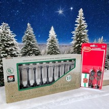 Kurt Adler Santas World Set of 12 Old Fashioned Streetlamp Lights 4.5&quot; +... - £21.27 GBP