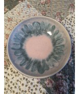 Dryden Art Pottery Arkansas Bowl 8 In. Diameter Turquoise Ivory Glazed - $552.11 MXN