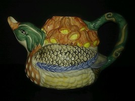 Vintage WCL Hand Painted Ceramic Wood Duck Decorative Tea Pot **No Lid** - £5.84 GBP