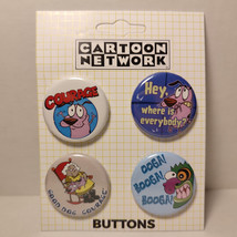 Courage The Cowardly Dog Pin Buttons Muriel &amp; Eustis Official Badges Set... - $10.69