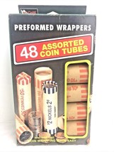 Vintage Coin Wrappers Mag NIF 4610 Preformed  Assorted Full Box Not Bent - £4.55 GBP
