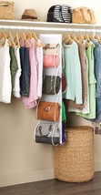 White Crystal Collection Handbag File Organizer, Purse,Pocket,Shelf, Store, Rack - £15.57 GBP