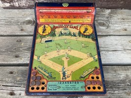 Vtg Frantz The Great American Baseball Game Tin Litho Sterling Illinois - £93.37 GBP