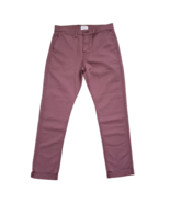 7 For All Mankind Chino Pants Mens 31 Slim Straight Leg Pink Stretch Twill - $314.57 MXN