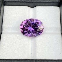 Natural Precision Cut Purple Amethyst 15.60 Cts Sri Lanka Oval Loose Gemstone - £168.38 GBP