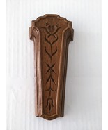 vtg Homco Wall Pocket~Faux Brown Wood Plastic Scissors Planter Holder Re... - $15.00
