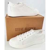 Steve Madden Sneakers Court Womans 10 Classic Retro Platform Fashion Whi... - £48.47 GBP
