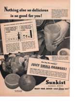 1945 Sunkist California Oranges Juicy Small War Bonds Print ad Fc3 - £10.63 GBP