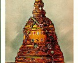 Golden Shrine Enclosing Sacred Tooth of Buddah Ceylon Sri Lanka Postcard... - $10.64