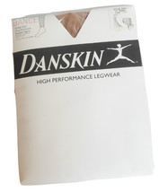 Ladies Danskin Dance Ballet Footless Tights C D Medium Large Toast Vintage - $15.95