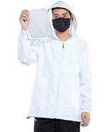 White Detachable Face Shield Cover Protective Jacket Hat Hoodie X Small XS - £16.31 GBP