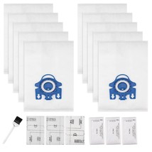 10 Packs 3D Airclean Bags Replacement For Miele Gn Vacuum Cleaner Bags F... - £50.76 GBP