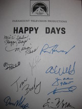 Happy Days The Lemon signed TV Script Screenplay Autograph x9 Ron Howard Henry W - $19.99