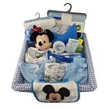 Complete Newborn Boy Gift BASKET- Mickey Mouse - £63.79 GBP