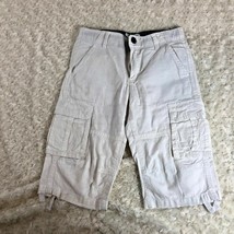 Gymboree Boys Sz 7 White Techno Fit Long Shorts  - $5.94