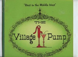 The Village Pump Menu High School Road Indianapolis Indiana 1980&#39;s - £30.07 GBP