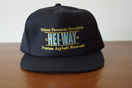 Vintage Heilman Pavement Specialties HEI-WAY Strapback Foam Trucker Hat ... - $9.74
