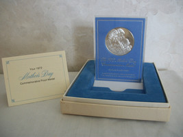 1972 Mother&#39;s Day Commemorative Medal Franklin Mint Sterling Proof. (#0642) - £65.28 GBP