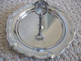 2 Pcs. Metal Crumb Catcher Tray &amp; Candy Dish with a Handle.(#0730) - £19.97 GBP