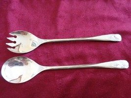 2 Silver-plated Serving Spoons. Made in ITALY. (#0777) - £17.27 GBP