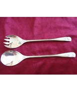 2 Silver-plated Serving Spoons. Made in ITALY. (#0777) - £17.53 GBP